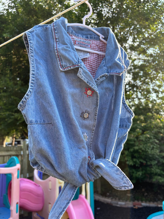 At Last Kids Denim Top - XL/16